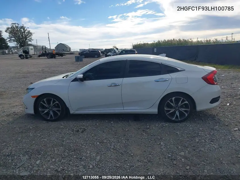 2020 HONDA CIVIC VIN 2HGFC1F93LH100785 — фото 14