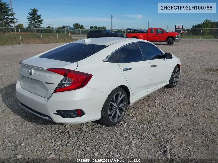 2020 HONDA CIVIC VIN 2HGFC1F93LH100785 — фото 4