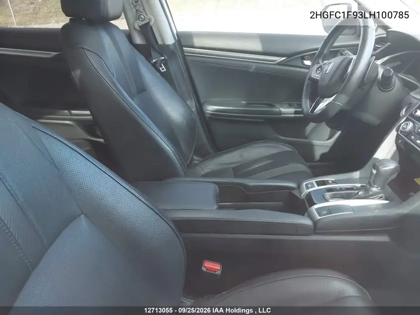 2020 HONDA CIVIC VIN 2HGFC1F93LH100785 — фото 5