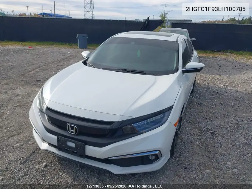 2020 HONDA CIVIC VIN 2HGFC1F93LH100785 — фото 6