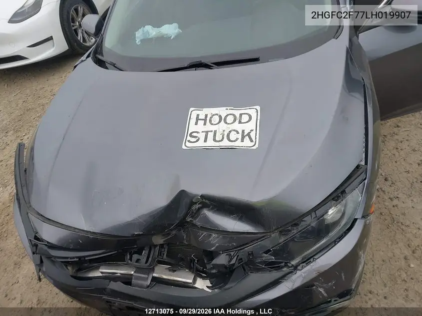 2020 HONDA CIVIC VIN 2HGFC2F77LH019907 — фото 10