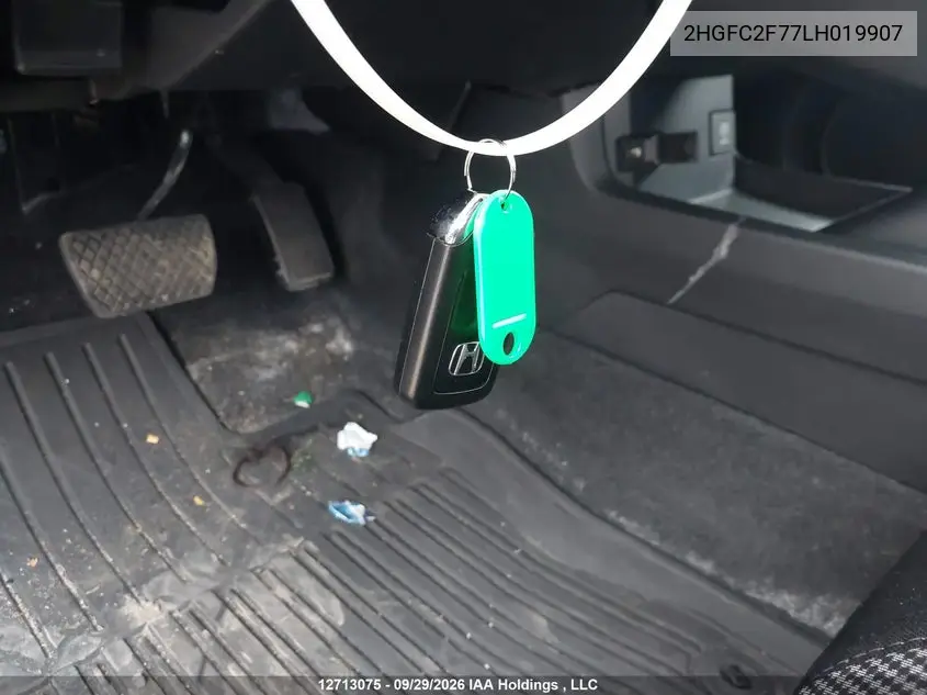 2020 HONDA CIVIC VIN 2HGFC2F77LH019907 — фото 11