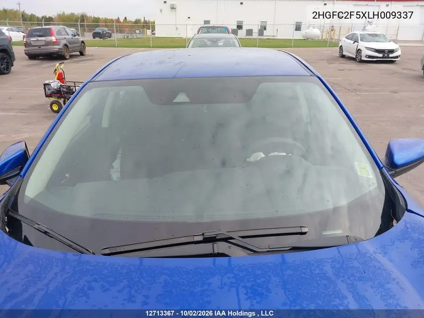 2020 HONDA CIVIC VIN 2HGFC2F5XLH009337 — фото 17