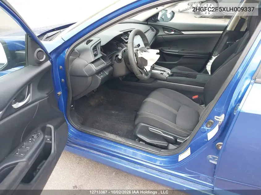 2020 HONDA CIVIC VIN 2HGFC2F5XLH009337 — фото 19