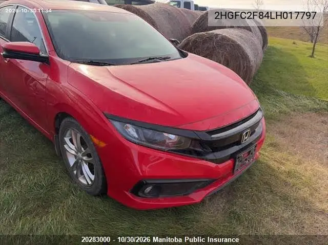 HONDA CIVIC 2020, VIN 2HGFC2F84LH017797