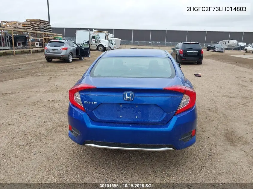 2020 HONDA CIVIC VIN 2HGFC2F73LH014803 — фото 17