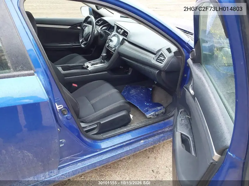 2020 HONDA CIVIC VIN 2HGFC2F73LH014803 — фото 5