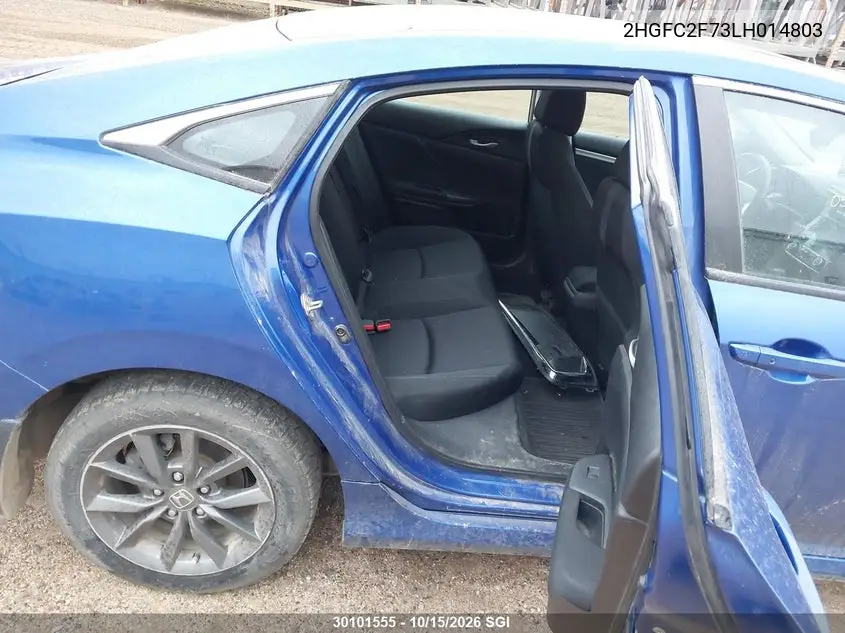 2020 HONDA CIVIC VIN 2HGFC2F73LH014803 — фото 8