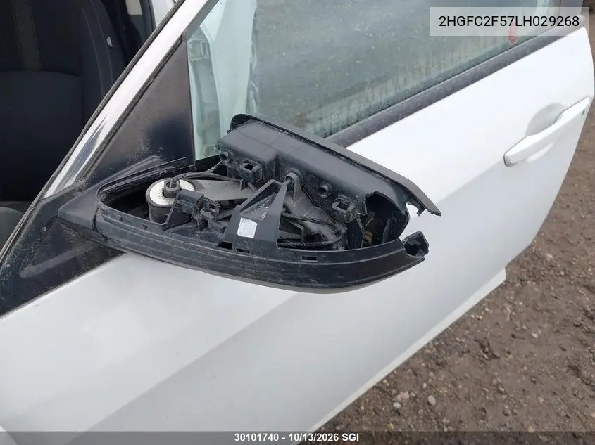2020 HONDA CIVIC VIN 2HGFC2F57LH029268 — фото 12