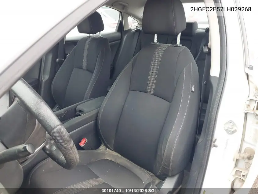 2020 HONDA CIVIC VIN 2HGFC2F57LH029268 — фото 20