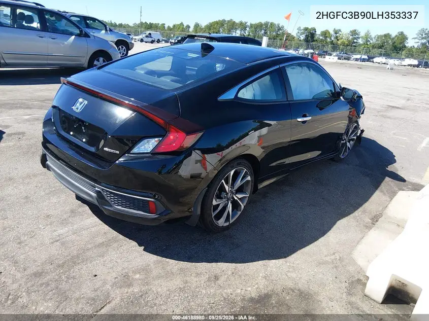 2020 HONDA CIVIC VIN 2HGFC3B90LH353337 — фото 4