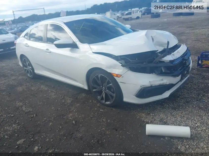 HONDA CIVIC 2020, VIN 2HGFC2F88LH506445