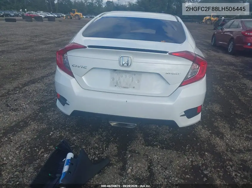 2020 HONDA CIVIC VIN 2HGFC2F88LH506445 — фото 16