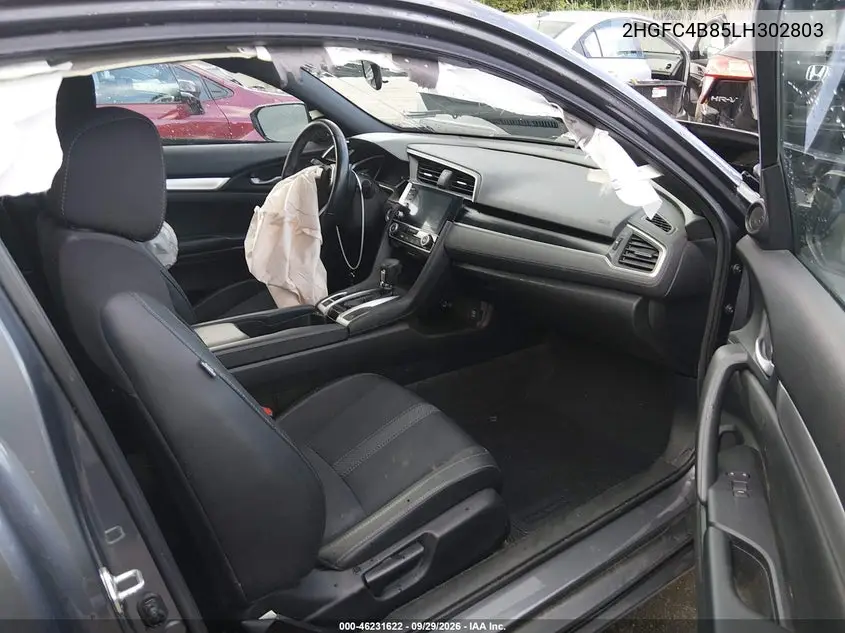 2020 HONDA CIVIC VIN 2HGFC4B85LH302803 — фото 5