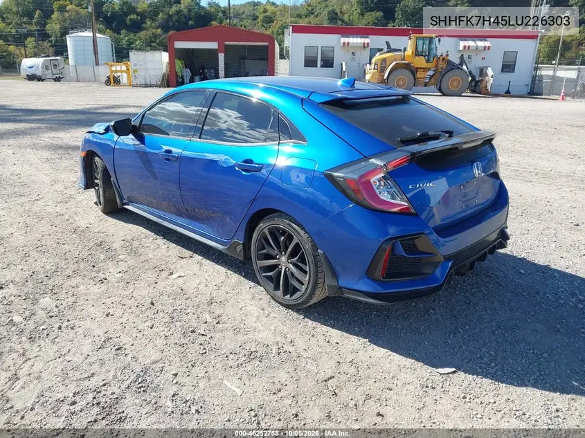 2020 HONDA CIVIC VIN SHHFK7H45LU226303 — фото 3