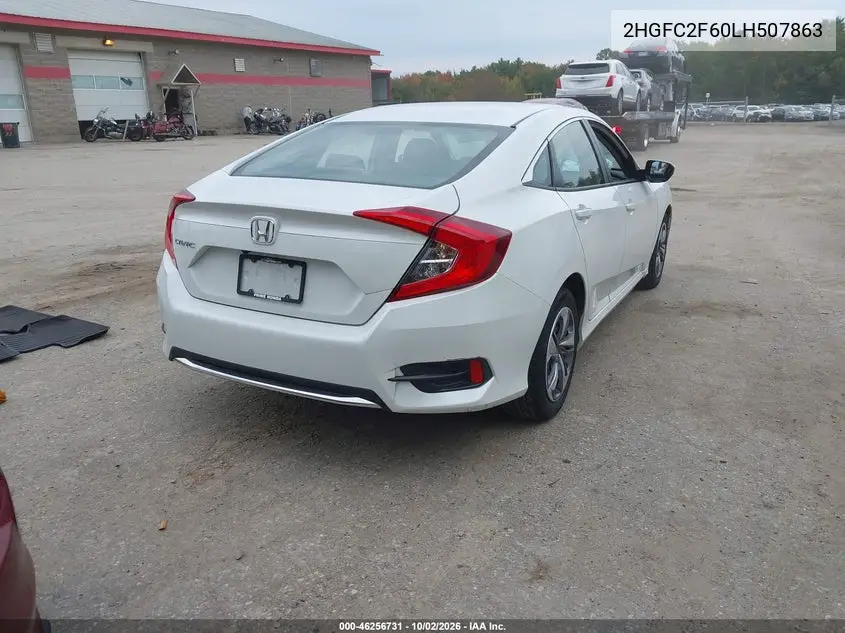 2020 HONDA CIVIC VIN 2HGFC2F60LH507863 — фото 4