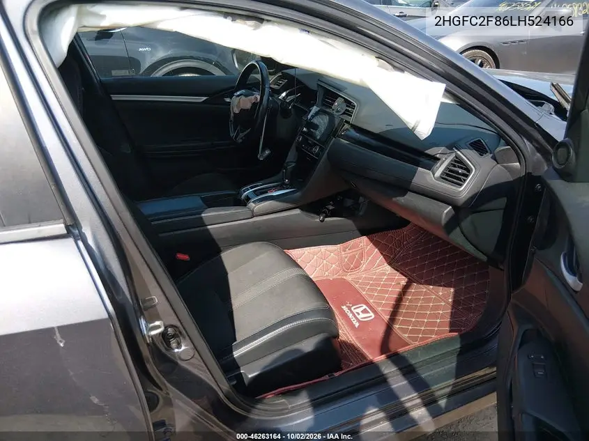 2020 HONDA CIVIC VIN 2HGFC2F86LH524166 — фото 5