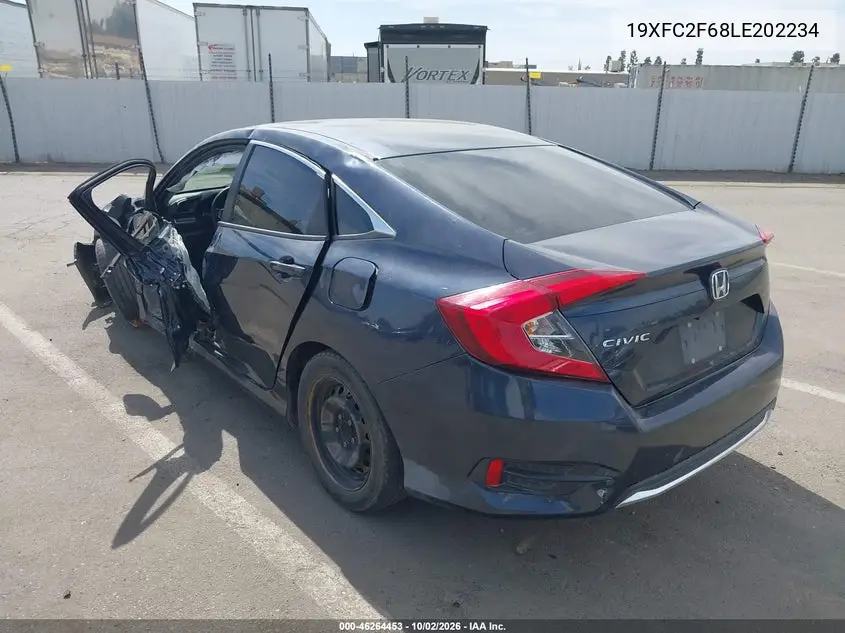 2020 HONDA CIVIC VIN 19XFC2F68LE202234 — фото 3