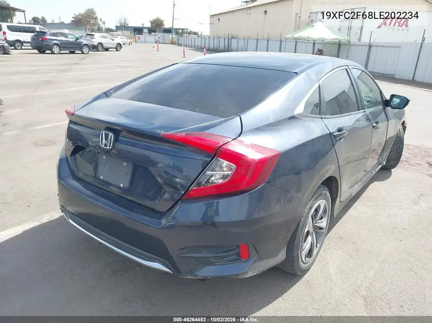 2020 HONDA CIVIC VIN 19XFC2F68LE202234 — фото 4