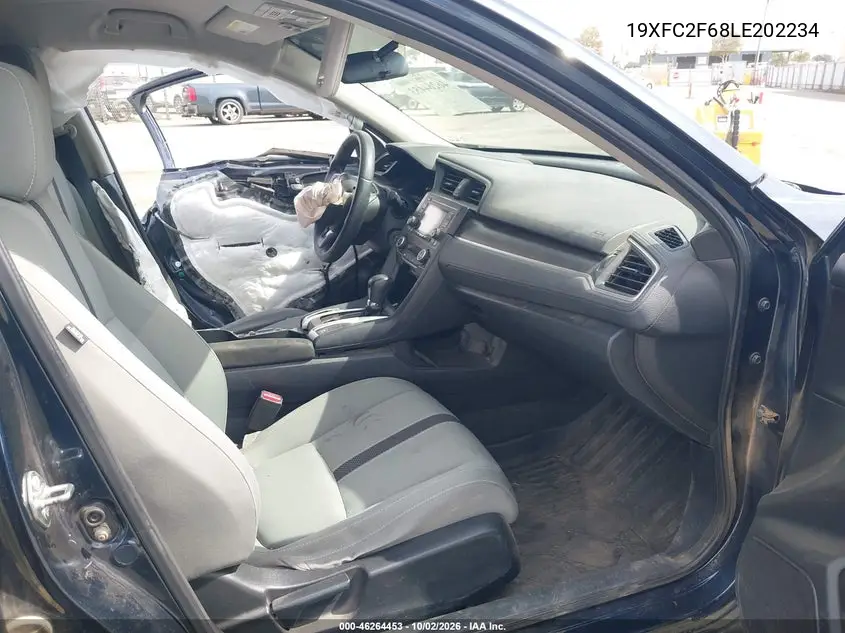 2020 HONDA CIVIC VIN 19XFC2F68LE202234 — фото 5
