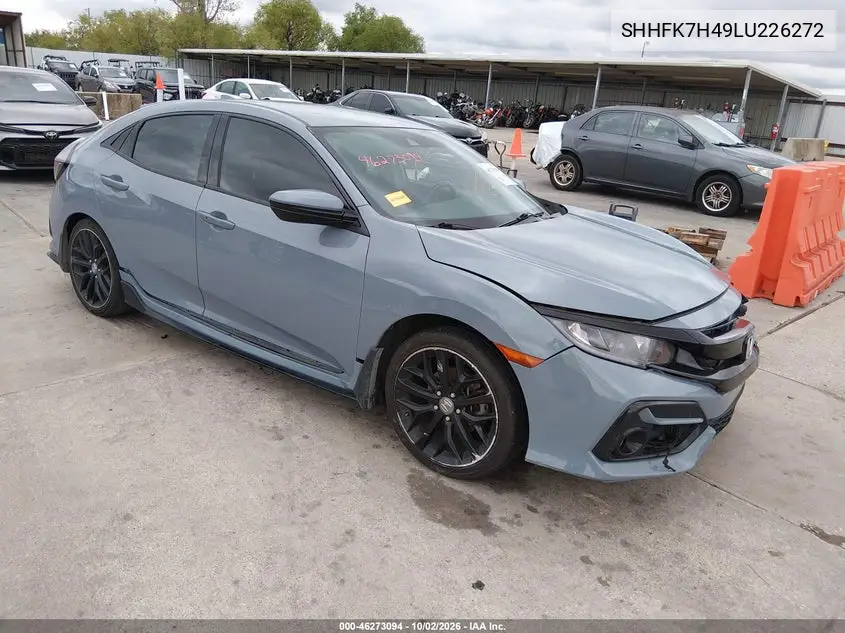 HONDA CIVIC 2020, VIN SHHFK7H49LU226272