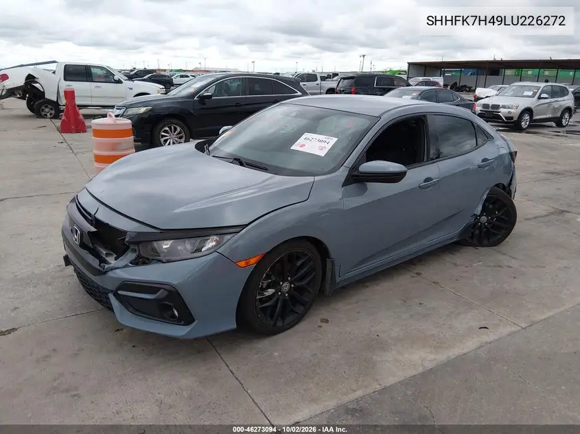2020 HONDA CIVIC VIN SHHFK7H49LU226272 — фото 2