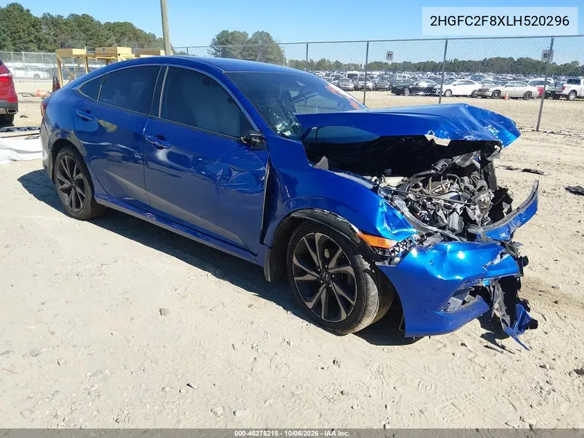 HONDA CIVIC 2020, VIN 2HGFC2F8XLH520296