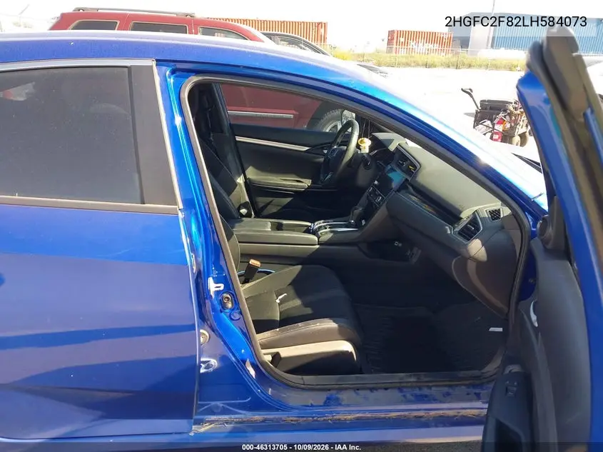 2020 HONDA CIVIC VIN 2HGFC2F82LH584073 — фото 5