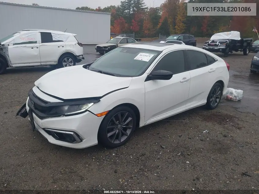 2020 HONDA CIVIC VIN 19XFC1F33LE201086 — фото 2