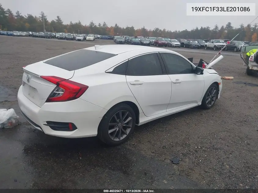 2020 HONDA CIVIC VIN 19XFC1F33LE201086 — фото 4