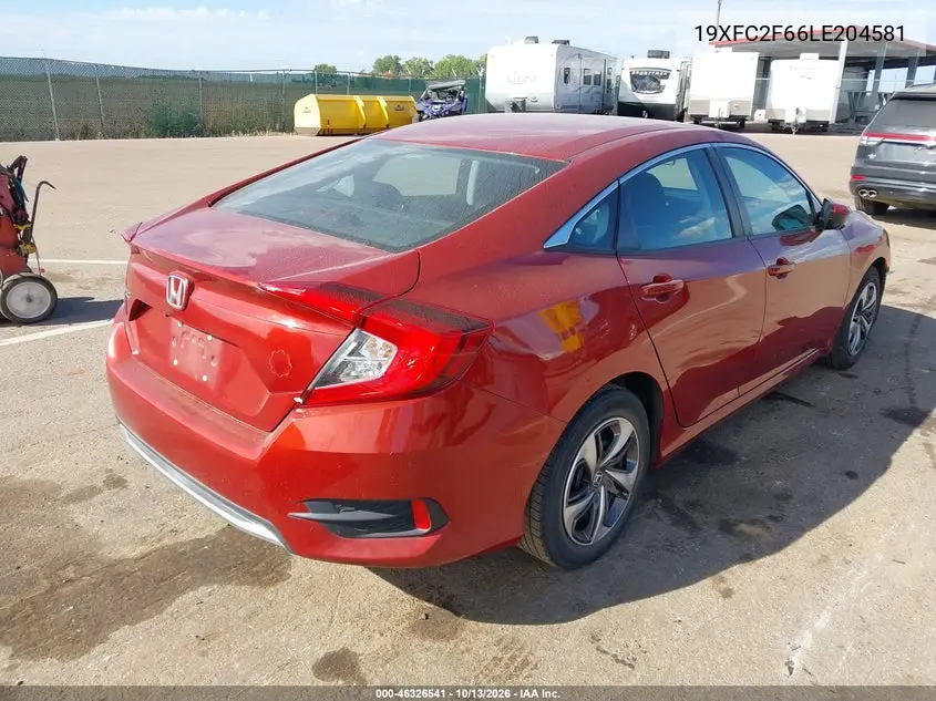 2020 HONDA CIVIC VIN 19XFC2F66LE204581 — фото 4