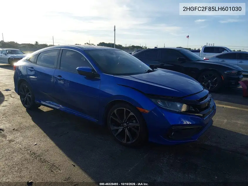HONDA CIVIC 2020, VIN 2HGFC2F85LH601030