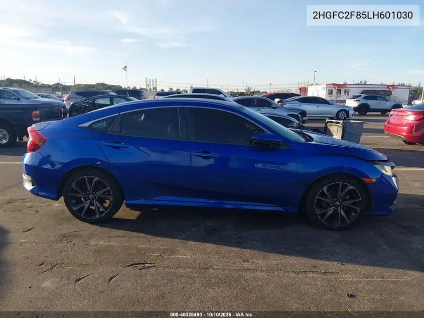 2020 HONDA CIVIC VIN 2HGFC2F85LH601030 — фото 11