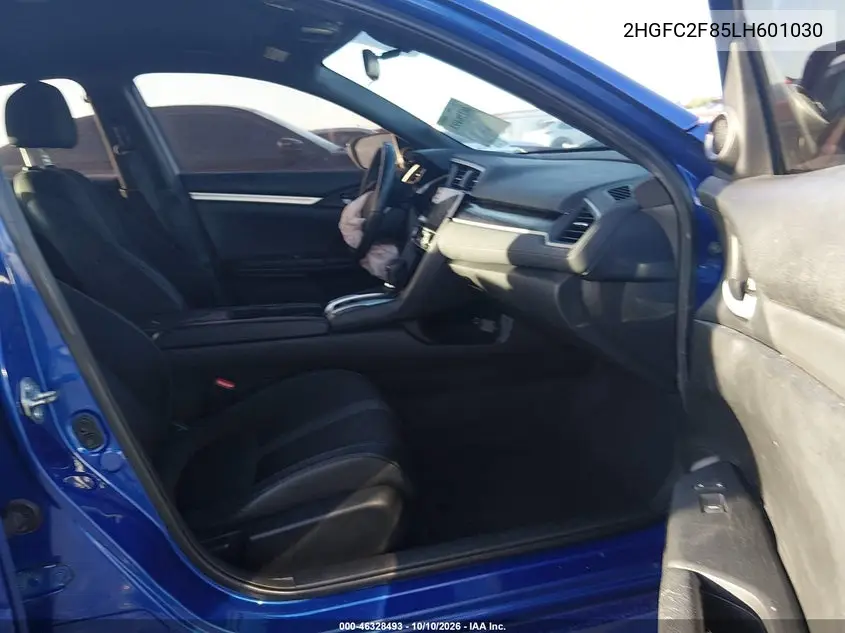 2020 HONDA CIVIC VIN 2HGFC2F85LH601030 — фото 4