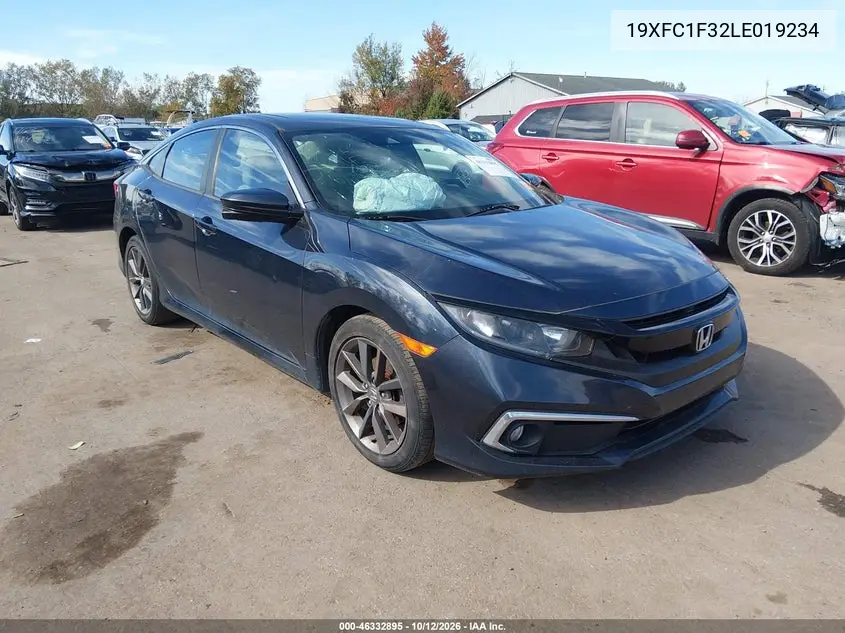 HONDA CIVIC 2020, VIN 19XFC1F32LE019234