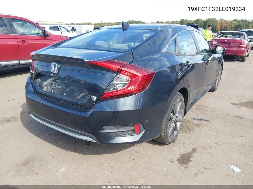 2020 HONDA CIVIC VIN 19XFC1F32LE019234 — фото 4