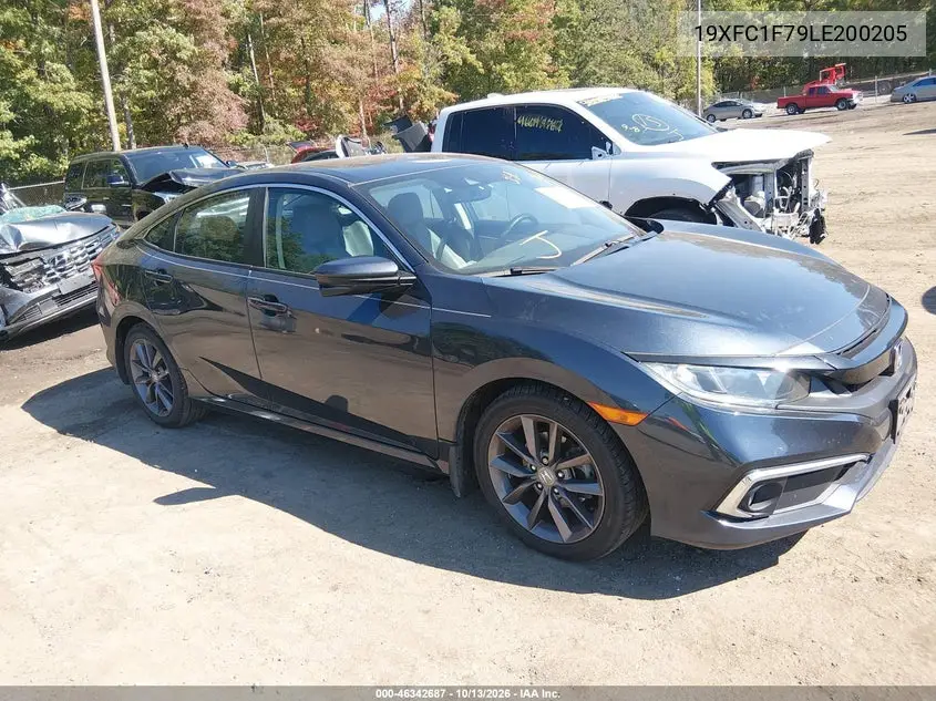 HONDA CIVIC 2020, VIN 19XFC1F79LE200205