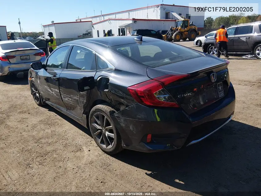 2020 HONDA CIVIC VIN 19XFC1F79LE200205 — фото 3