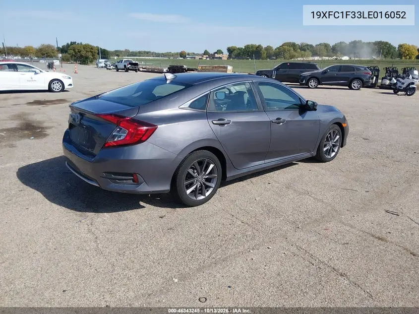 2020 HONDA CIVIC VIN 19XFC1F33LE016052 — фото 4