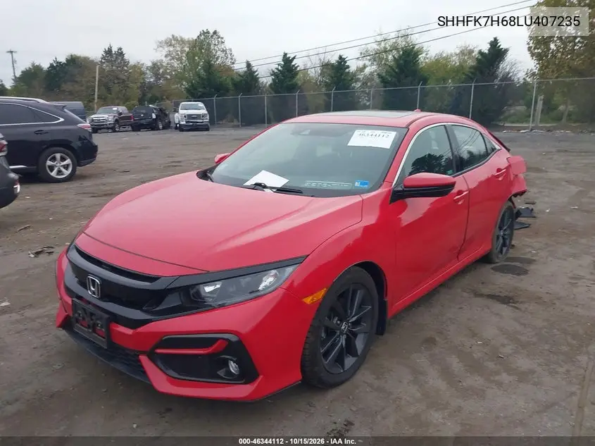 2020 HONDA CIVIC VIN SHHFK7H68LU407235 — фото 2