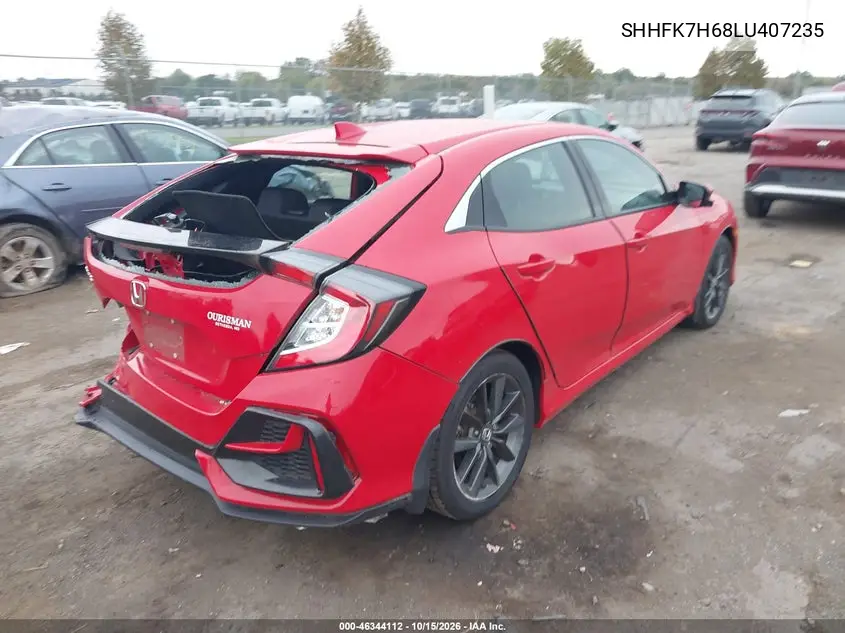 2020 HONDA CIVIC VIN SHHFK7H68LU407235 — фото 4