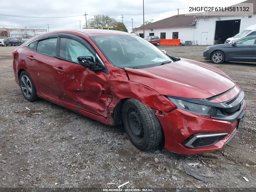HONDA CIVIC 2020, VIN 2HGFC2F61LH581132
