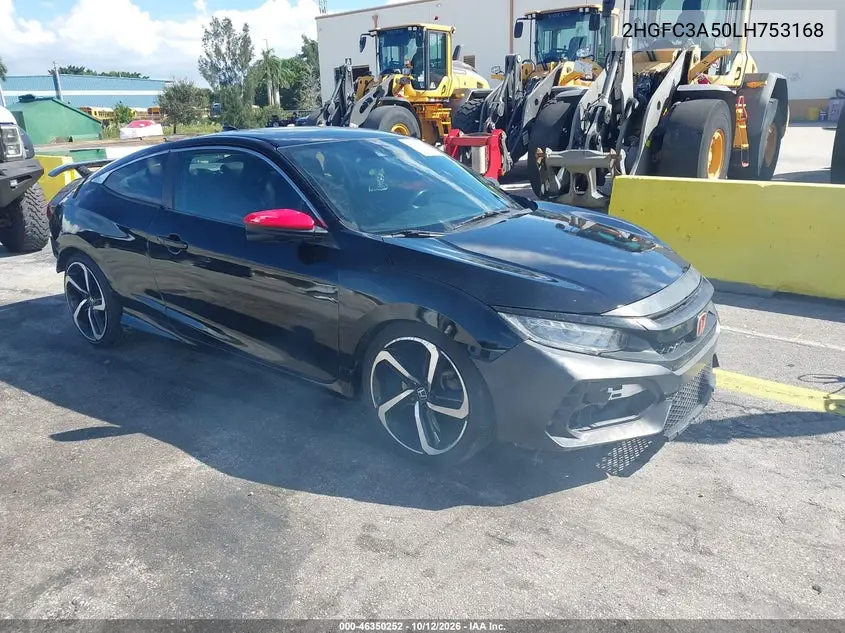 HONDA CIVIC 2020, VIN 2HGFC3A50LH753168