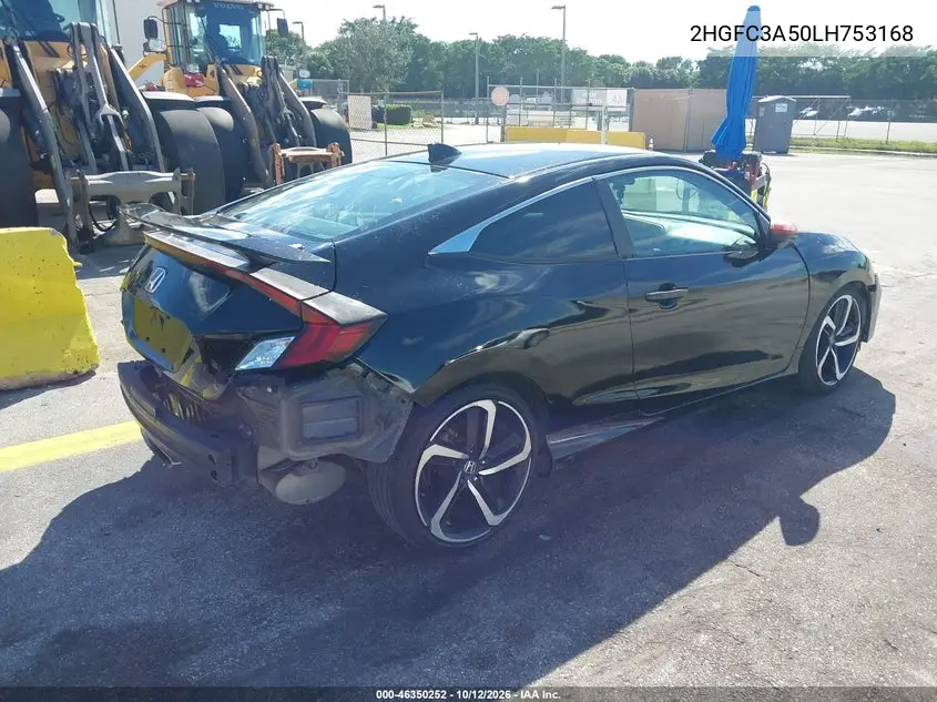2020 HONDA CIVIC VIN 2HGFC3A50LH753168 — фото 4