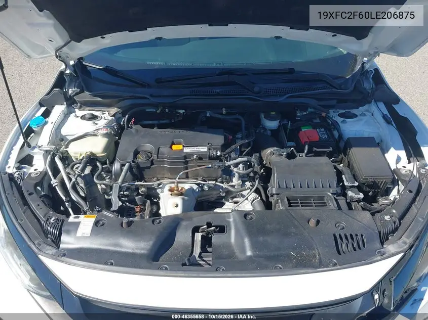 2020 HONDA CIVIC VIN 19XFC2F60LE206875 — фото 10