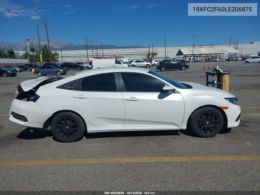 2020 HONDA CIVIC VIN 19XFC2F60LE206875 — фото 13