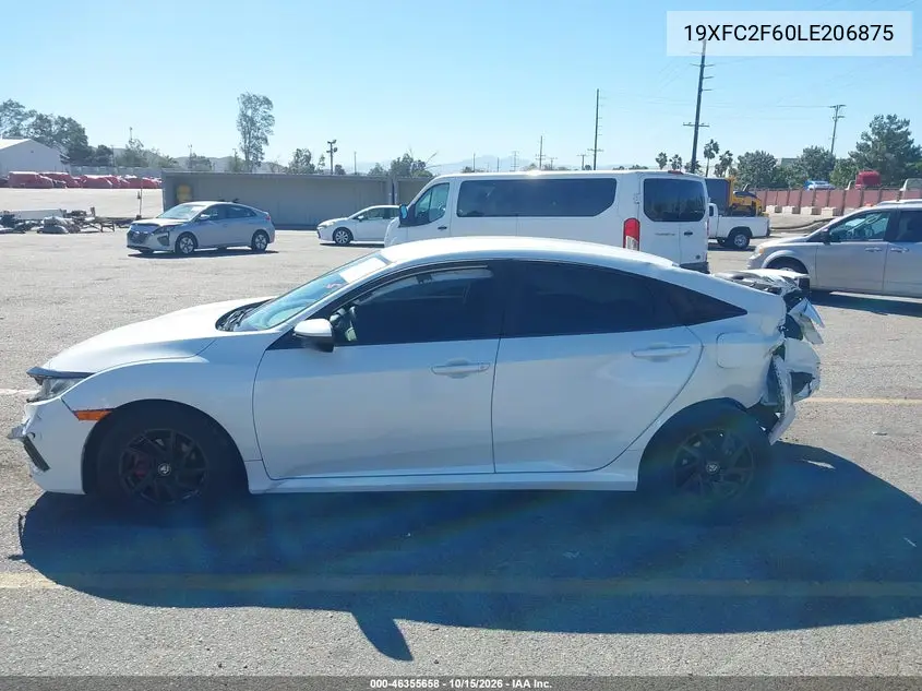 2020 HONDA CIVIC VIN 19XFC2F60LE206875 — фото 14