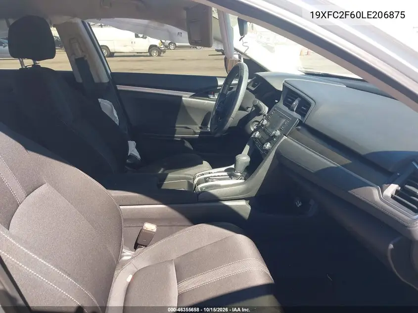 2020 HONDA CIVIC VIN 19XFC2F60LE206875 — фото 5