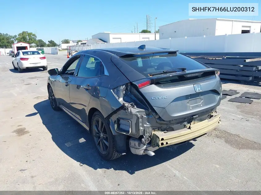 2020 HONDA CIVIC VIN SHHFK7H66LU200312 — фото 3