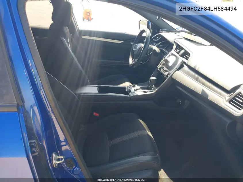 2020 HONDA CIVIC VIN 2HGFC2F84LH584494 — фото 5